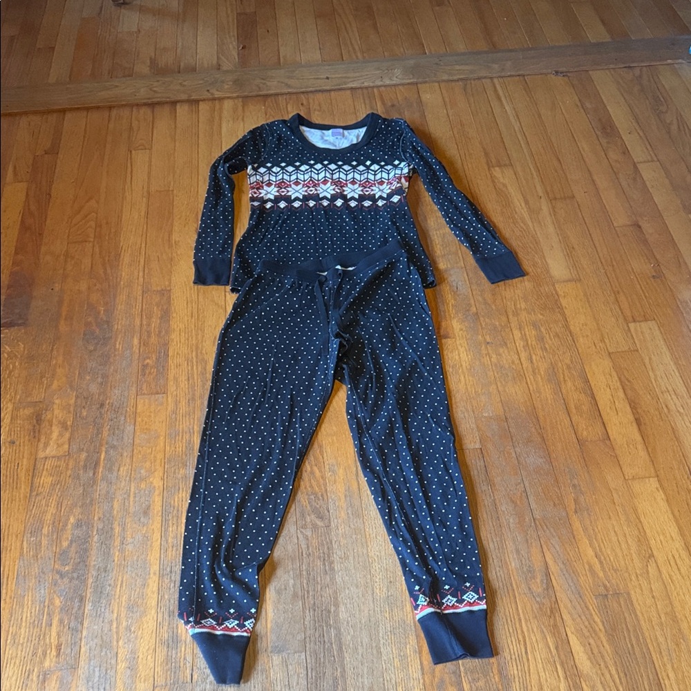Hanna Andersson Black and White Kids Pajama Set